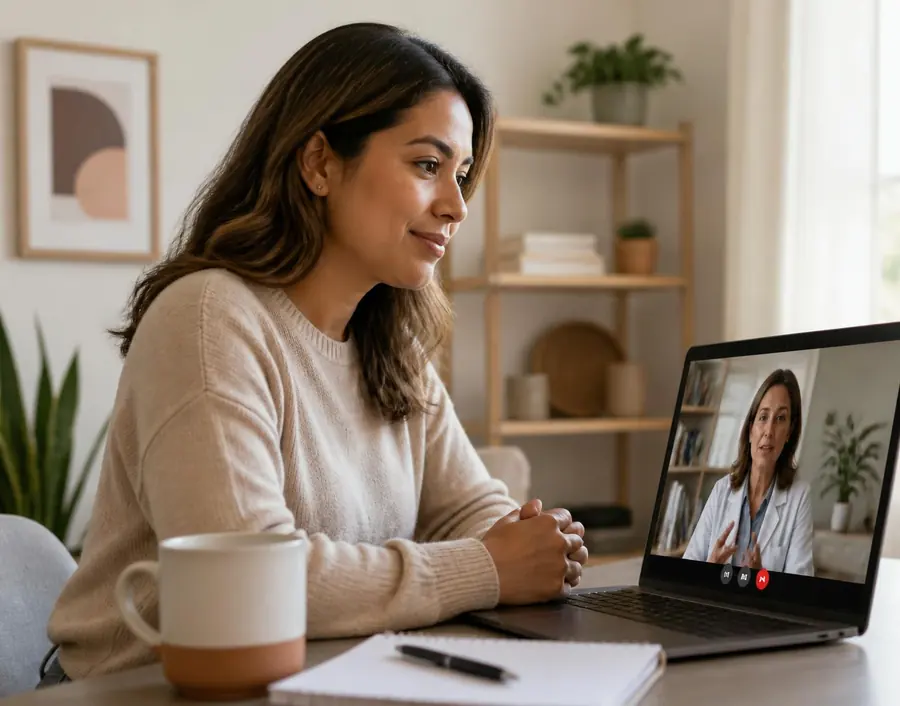 Professional telehealth psychiatric consultation